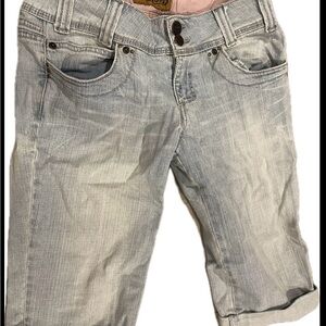 Behold Women’s Juniors Jean Shorts Size 7 Y2K Low Rise